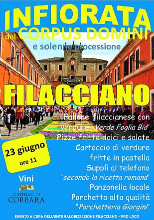 La tradizionale fiorata per il corpus domini